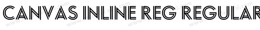 Canvas Inline Reg Regular字体转换
